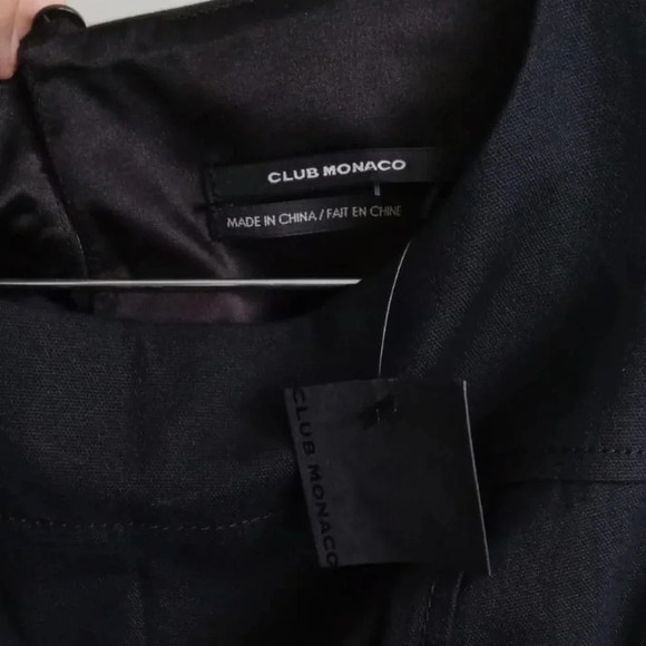 NWT Club Monaco Carra Dress black  size 0 - Picture 7 of 8